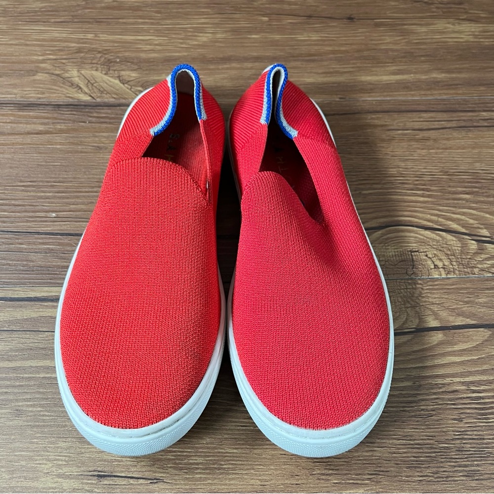 Rothy’s Red Slip-On Sneakers Size 4Y Shoes - Picture 7 of 10